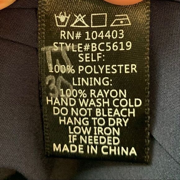 JOA Navy Funky Fun Asymmetrical Fit Flare Skirt Size M New - Picture 9 of 9